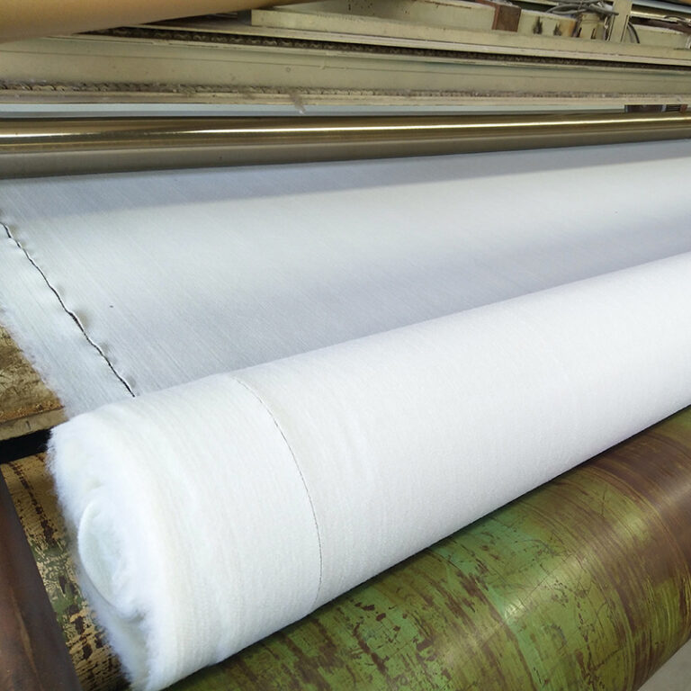 Non woven geotextile fabric rolled